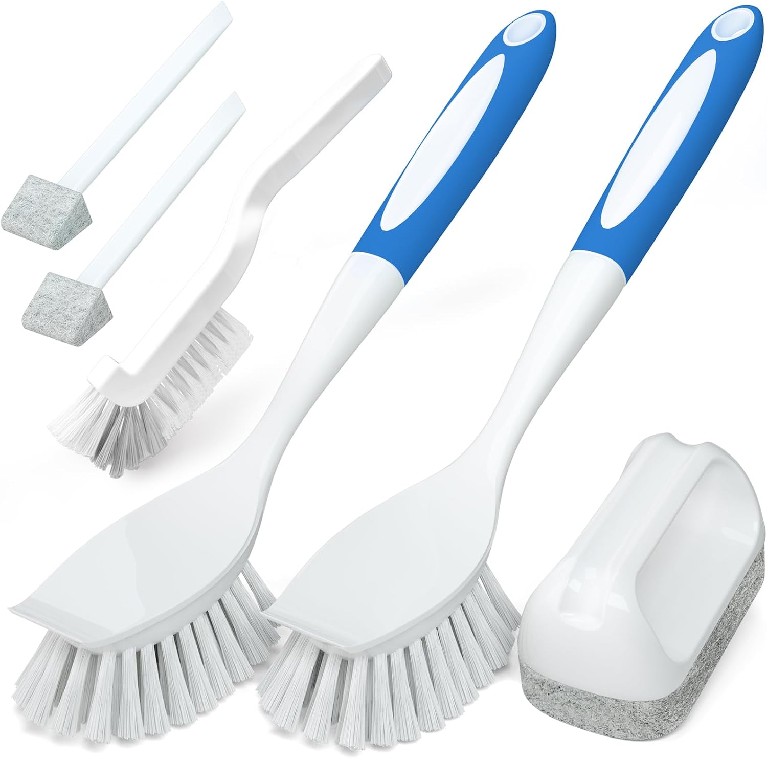 Holikme Cleaning Brush Set, Scouring Pad for Cleaning, Groove Gap Brushes for Pot, Pan, Kitchen