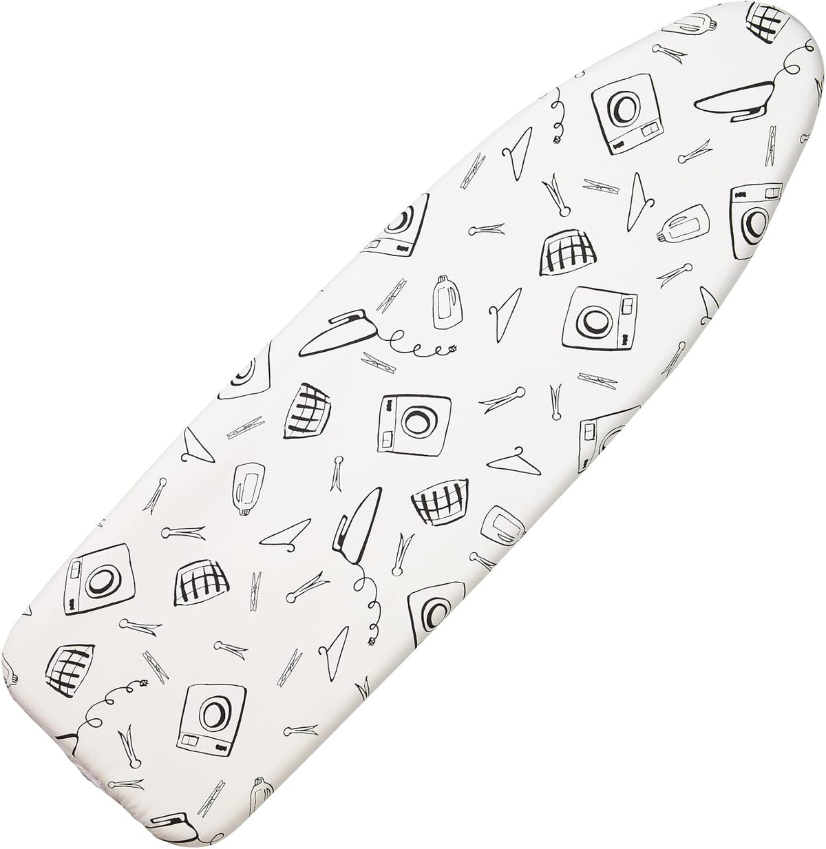 Ironing Board Cover and Pad Standard Size 15 x 54 inch, Heat Reflective with Hook and Loop