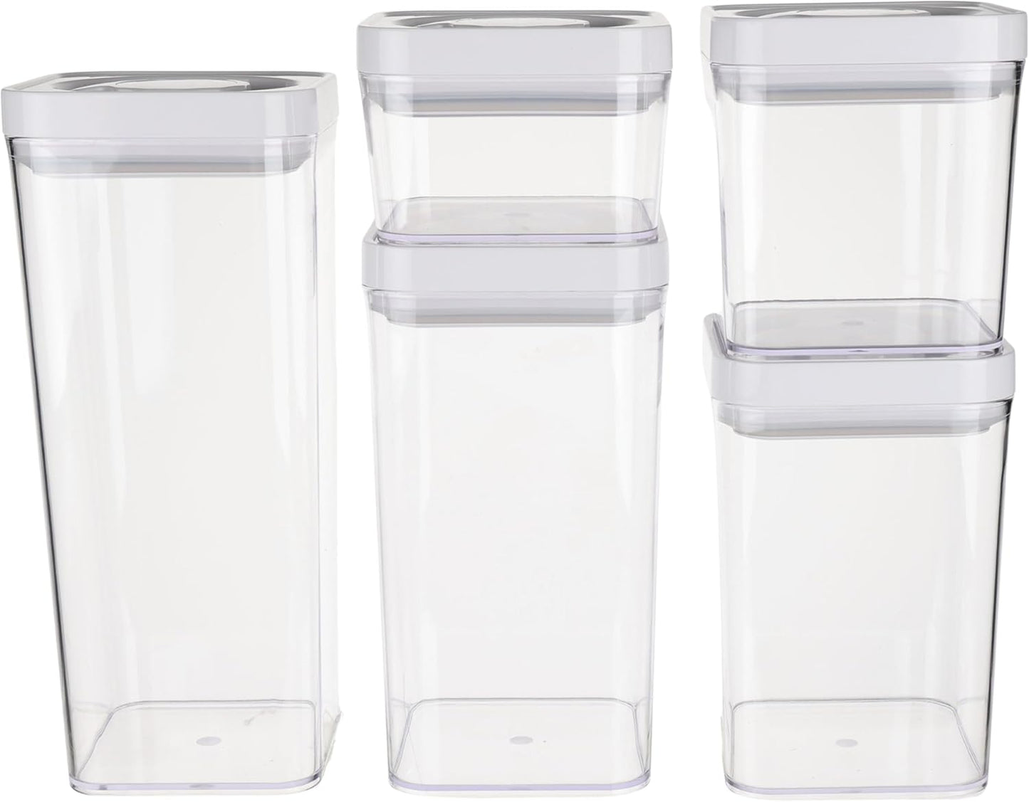 Amazon Basics Airtight Food Storage Containers, BPA Free, with Twist/Turn Lids, for Kitchen Pantry