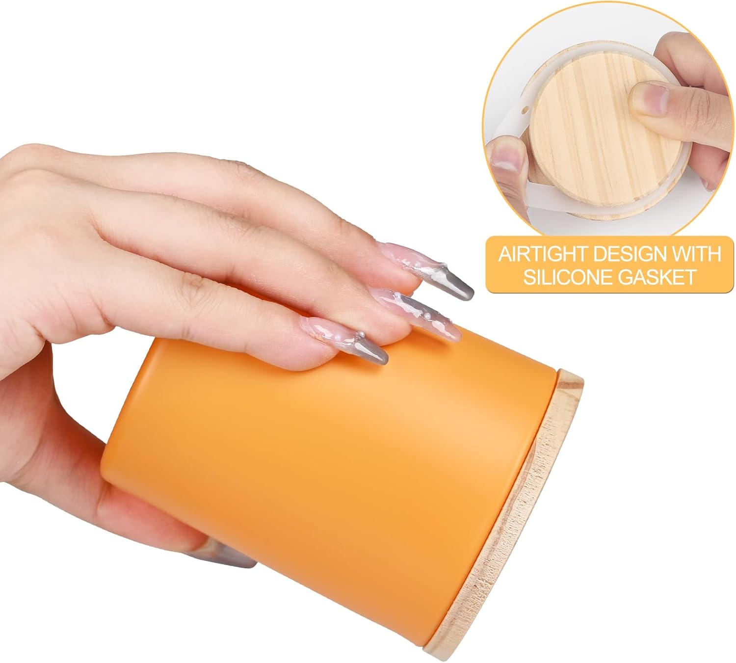 SHOWIN Thick Candle Jars for Making Candles 12 Pcs, 7 OZ Empty Jars with Wood Lids for Candle