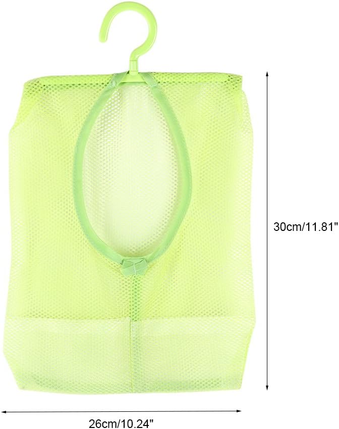 Clothespin Bag, Multi Purpose Hanging Mesh Storage Bag Clothespin Bag with Hanger for Socks