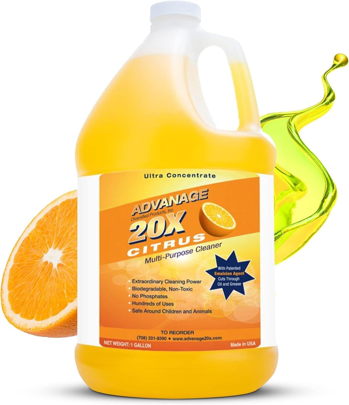 All Purpose Cleaner Concentrate - Advanage 20X The Wonder Cleaner Citrus for All Surfaces Around