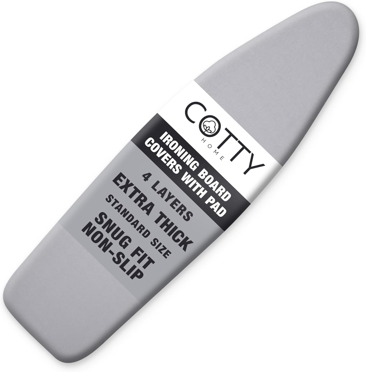 Extra Thick Ironing Board Covers with Pad Standard Size 15x54, Heat Reflective Full Scorch