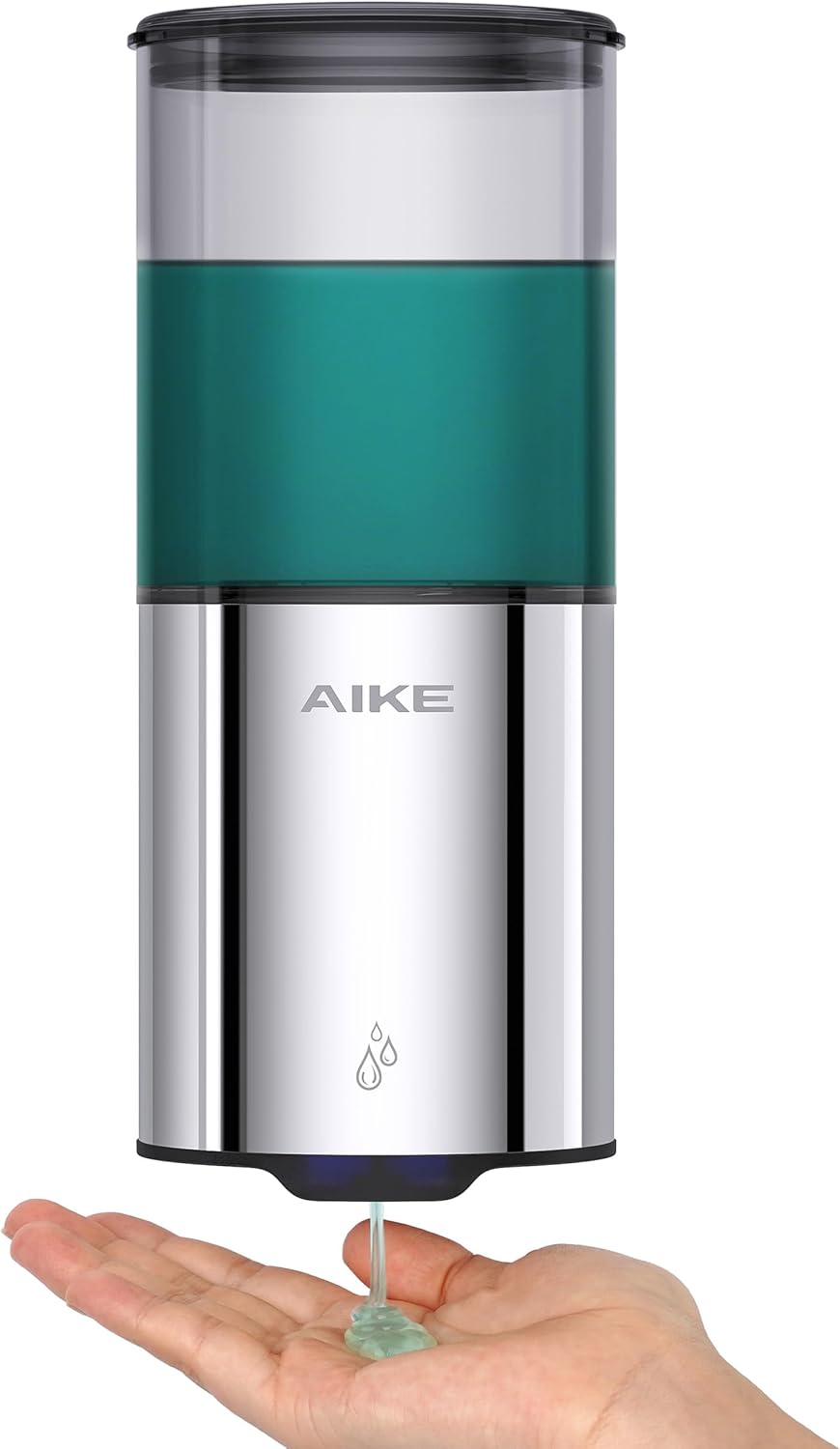 AIKE Automatic Soap Dispenser Wall Mounted for Kitchen and Bathroom, IPX7 Waterproof with Polished