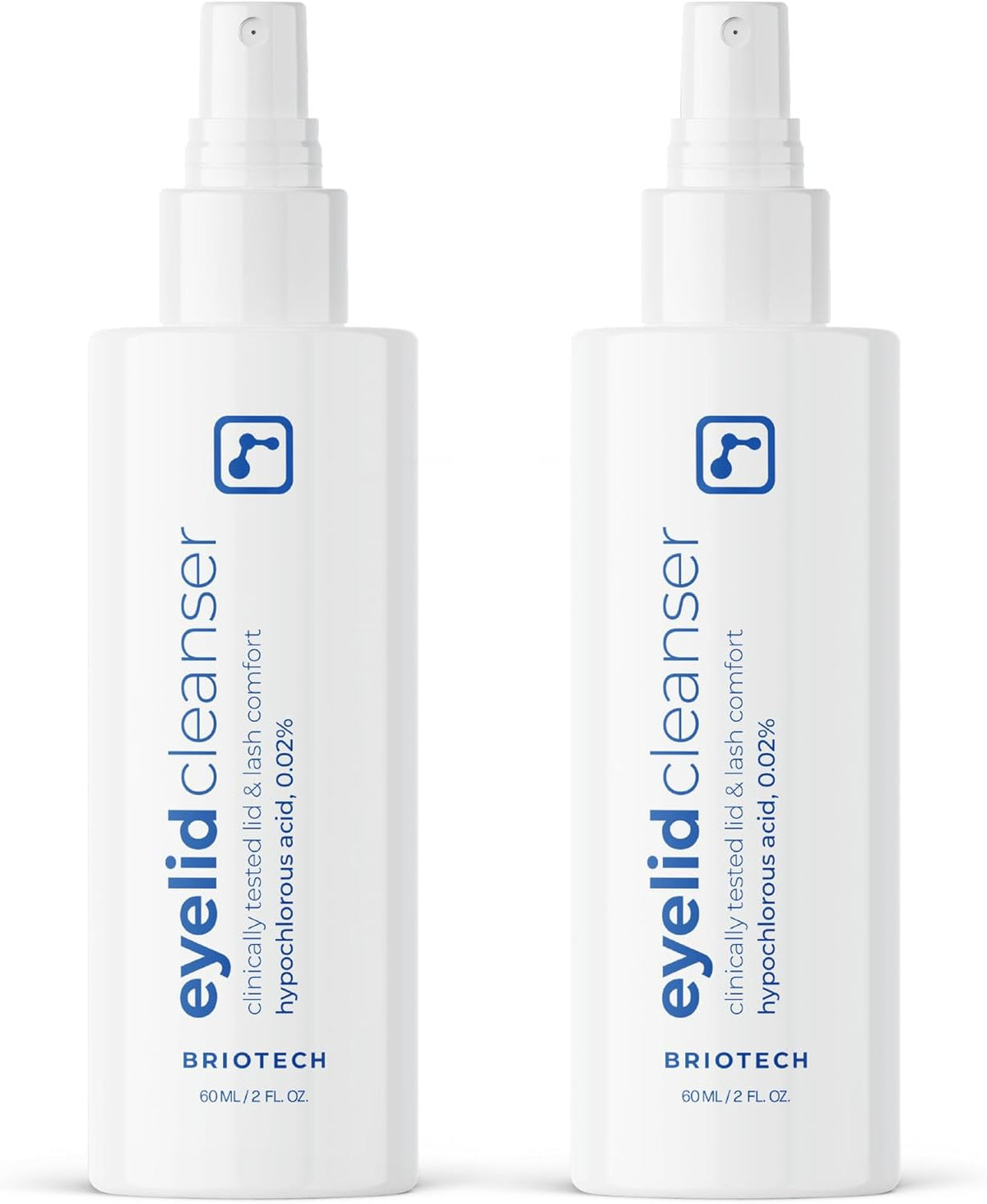 BRIOTECH Eyelid Cleanser, Hypochlorous Acid Spray, Lid & Eyelash Cleanser, Soothe Sensitivities