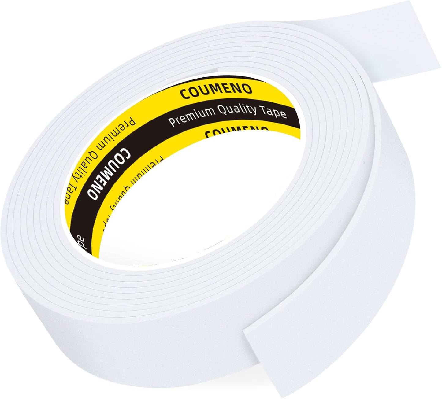 EVA Single-Sided Adhesive White Foam Tape, Single-Sided Sealing Strip Foam Pad Sponge Tape Window