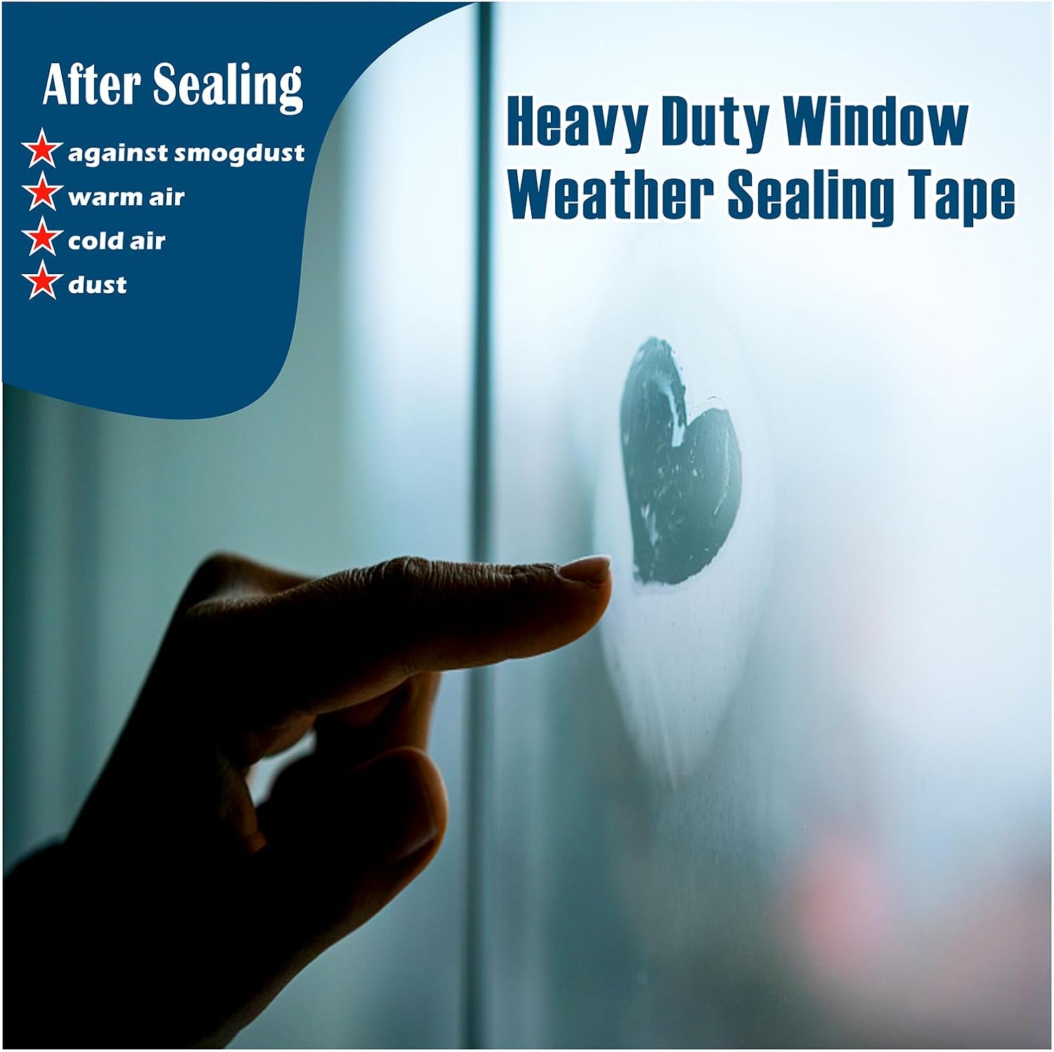 Transparent Weather Sealing Tape, 3-Inch x 85FT, Clear Draft Isolation Sealing Film - Clear Draft