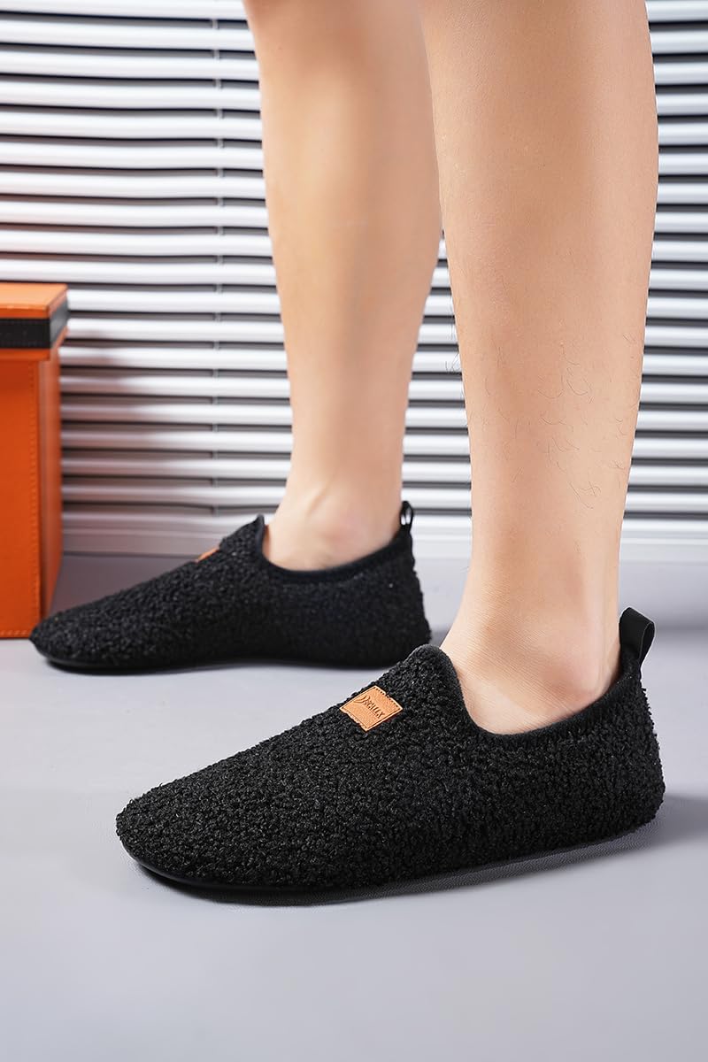 QZKDM Lightweight Slip on Grip Indoor House Slippers Barefoot Non Slip Home Exercise Yoga Shoes for