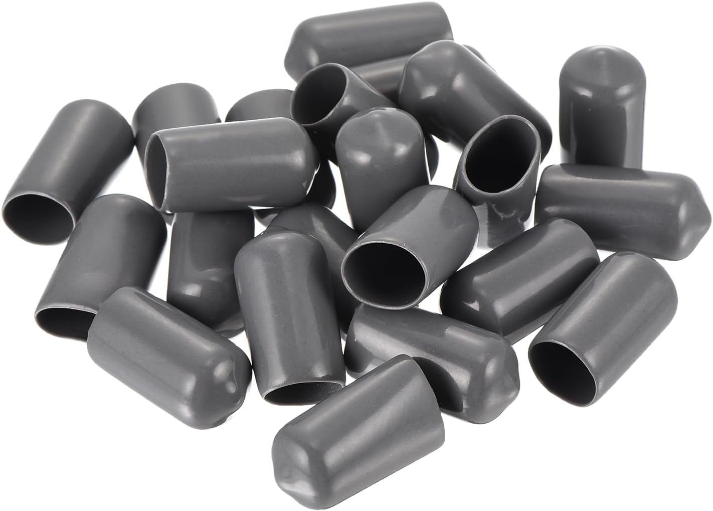 uxcell 20pcs Rubber End Caps 10mm(3/8") ID Vinyl PVC Round Tube Bolt Cap Cover Screw Thread