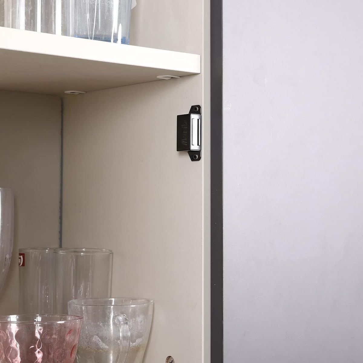 Mousike Cabinet Magnets 30lb Black Door Magnets with Strong Magnetic for Kitchen Cupboard Wardrobe