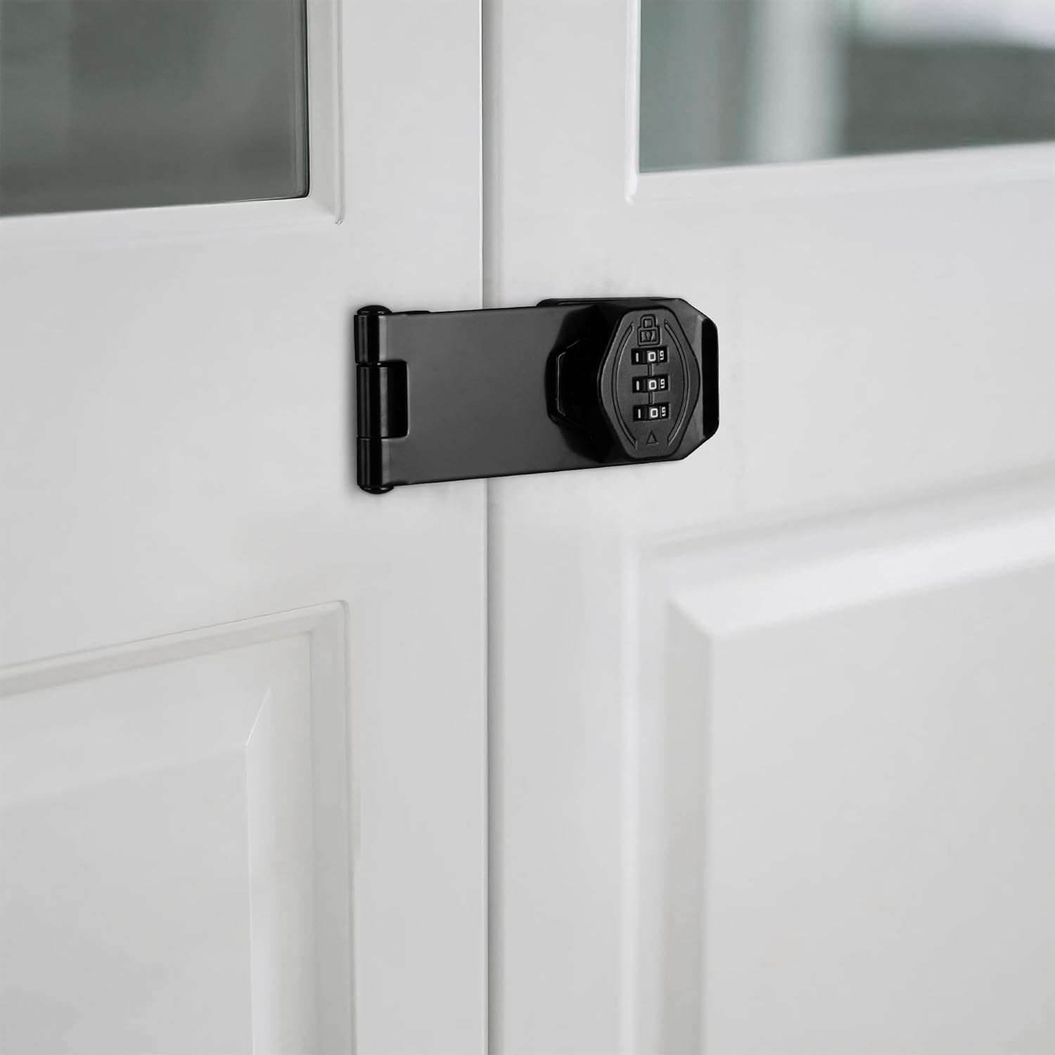 Cozy Tower 4 inch 180 Degrees Hasp Combination Lock for Cabinet, Combo Latch Lock for Cupboard