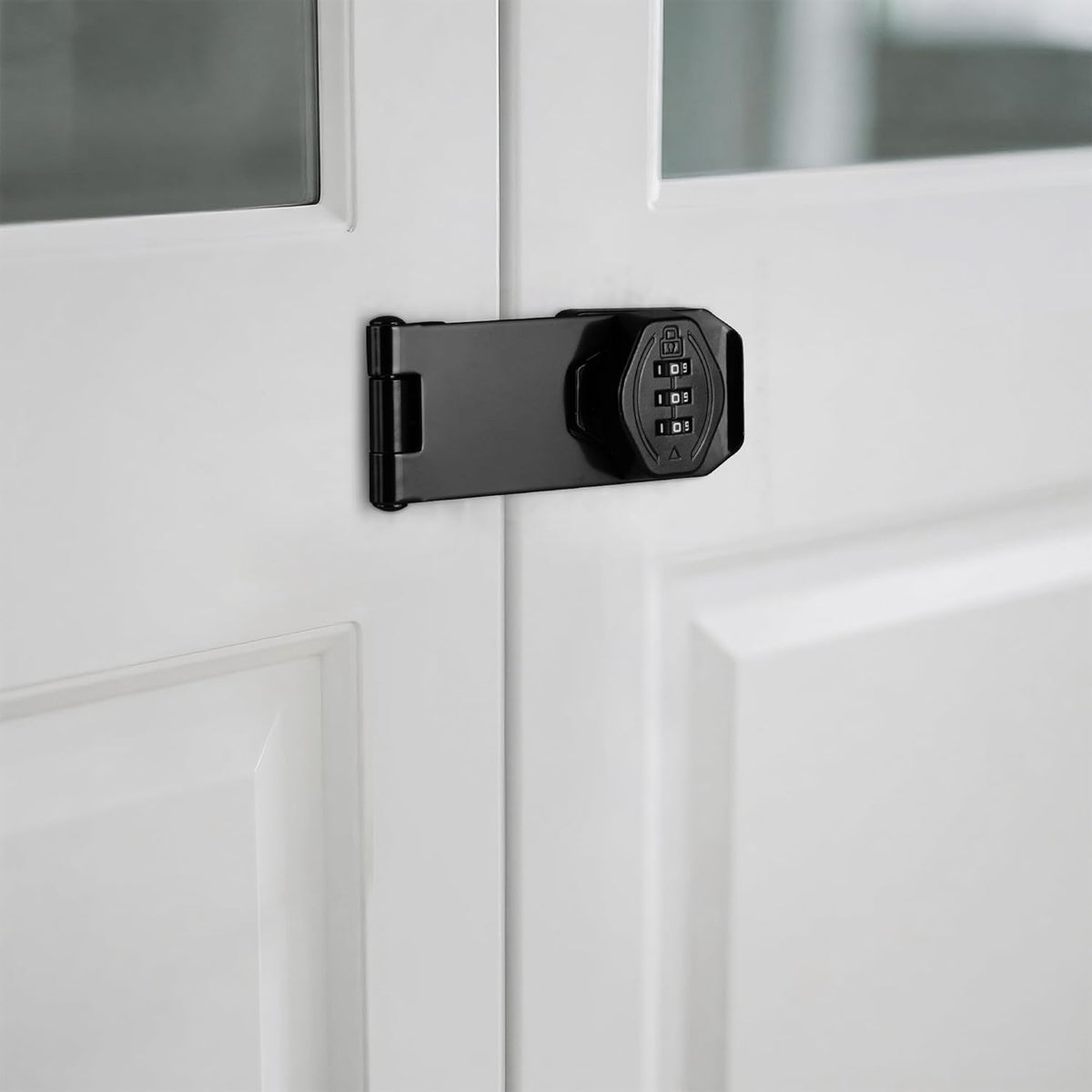 Cozy Tower 4 inch 180 Degrees Hasp Combination Lock for Cabinet, Combo Latch Lock for Cupboard