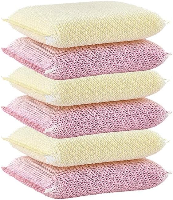 Superio Nylon Cleaning Pad, Dish Scrubbers, Multi Surface Scratch- Free Scour Sponge for Stainless
