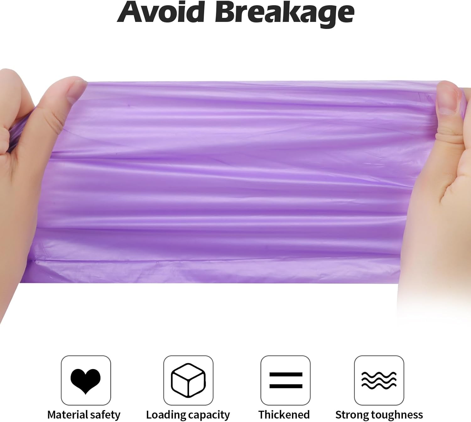 2-4 Gallon Portable Trash Bags,120 Counts Thicken portable Small Garbage Bags for Office