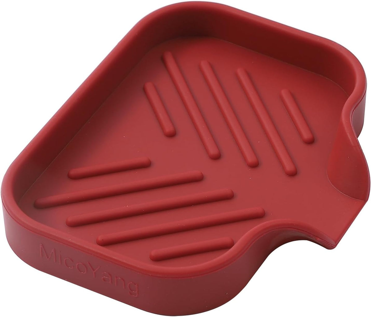 Silicone Bathroom Soap Dishes with Drain Spout-Bathroom and Kitchen Sink Organizer,Sponge