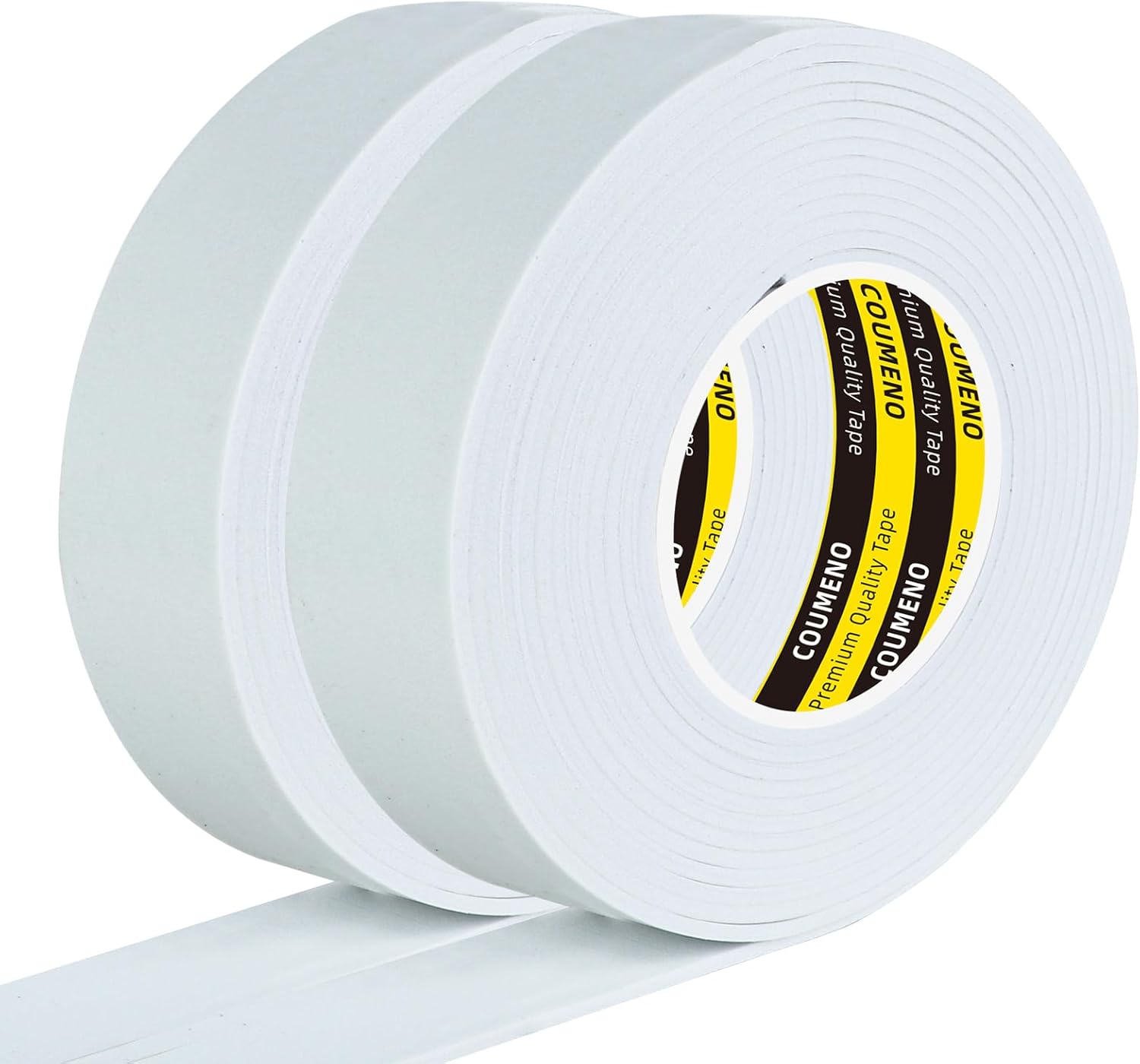 2 Pack EVA Single-Sided Adhesive Foam Tape 1.2inx16.4FT Single-Sided Sealing Strip Foam Pad Sponge