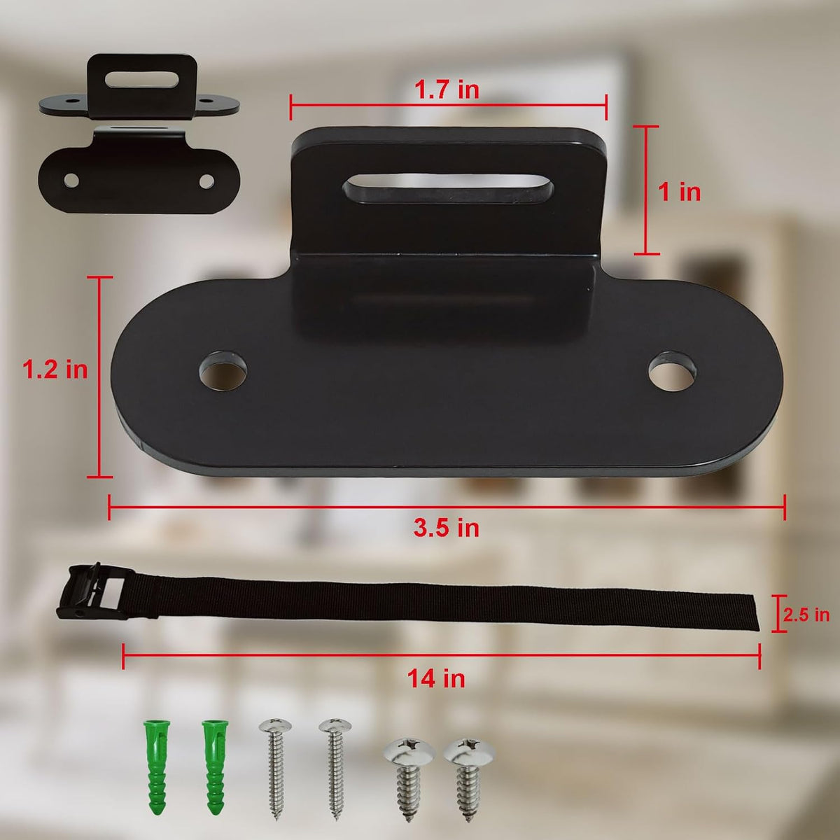 1000 lbs. Furniture Anchors, Anti Tip Straps for Furniture, Heavy Duty Safety Wall Anchors for