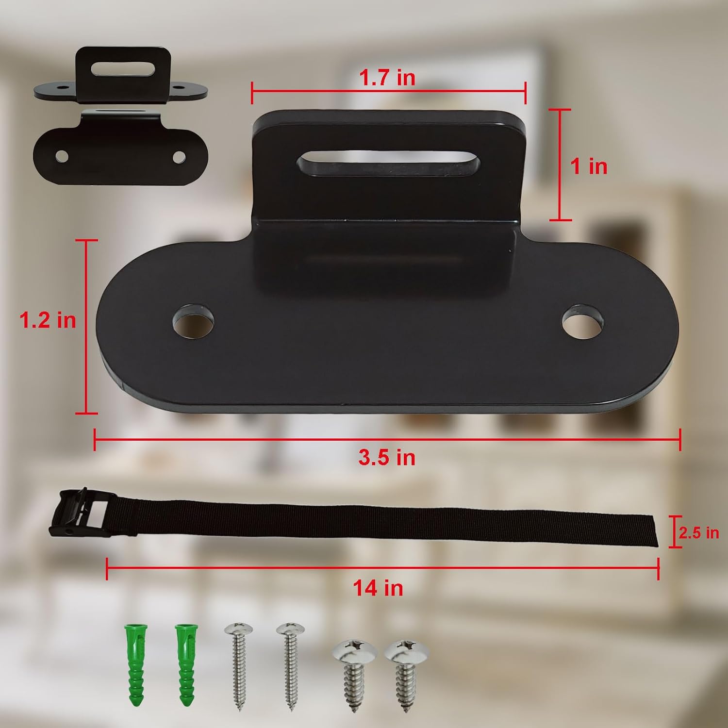 1000 lbs. Furniture Anchors, Anti Tip Straps for Furniture, Heavy Duty Safety Wall Anchors for
