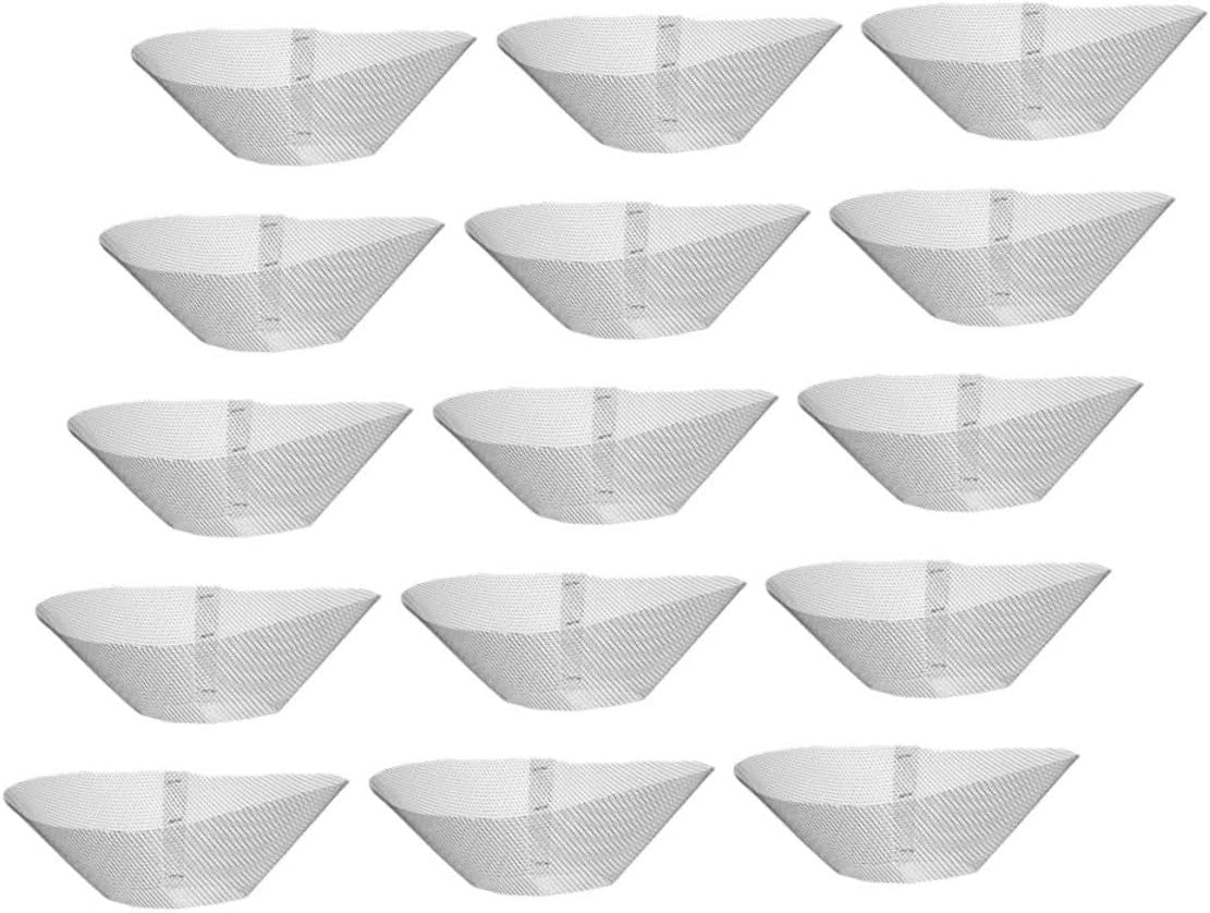 Luxshiny 15pcs Range Hood Accessories Vent Filters Range Hood Oil Net Grease Mesh Kitchen Fan