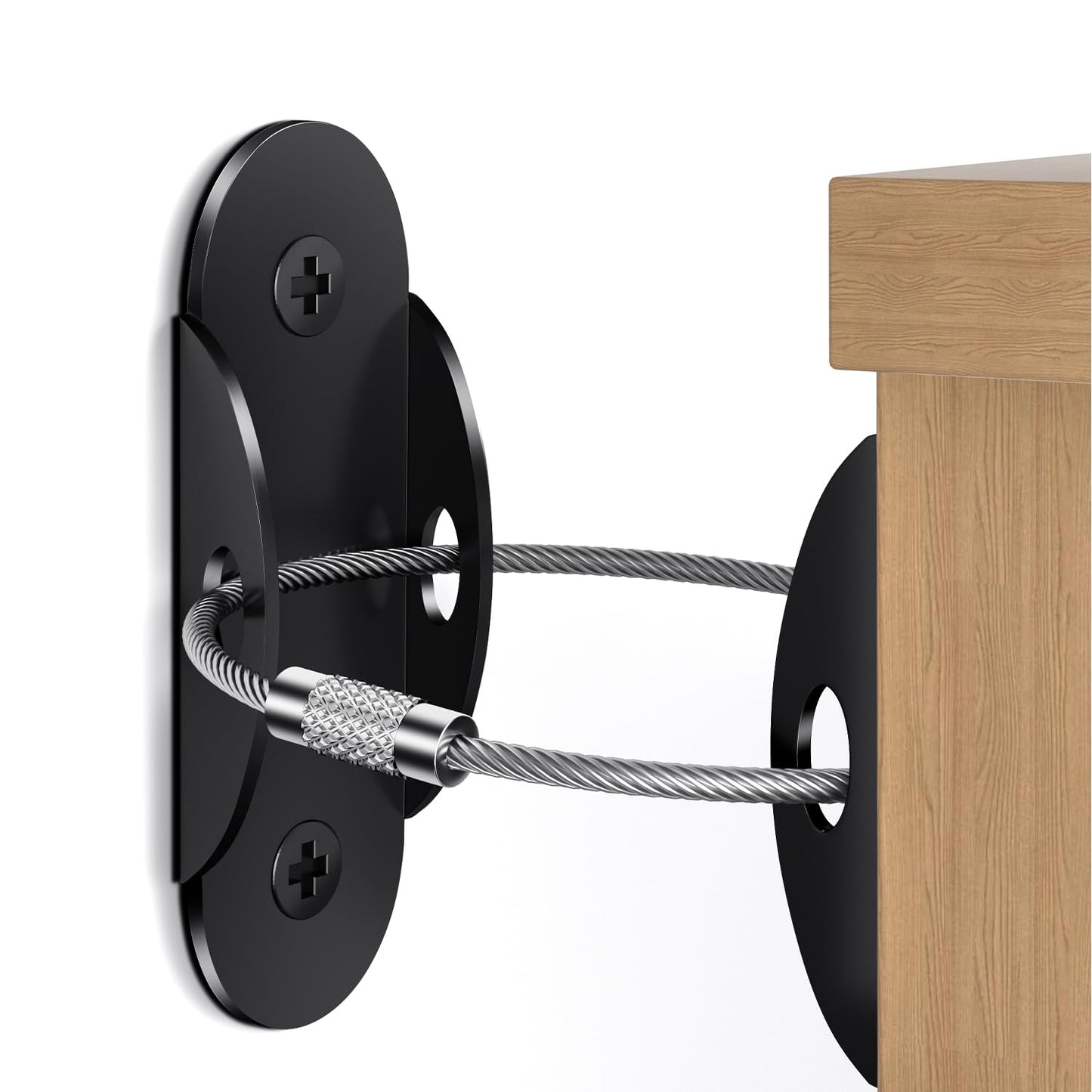 Anti Tip Furniture Anchors (6 Packs) Furniture Anchors for Baby Proofing, Earthquake Straps for