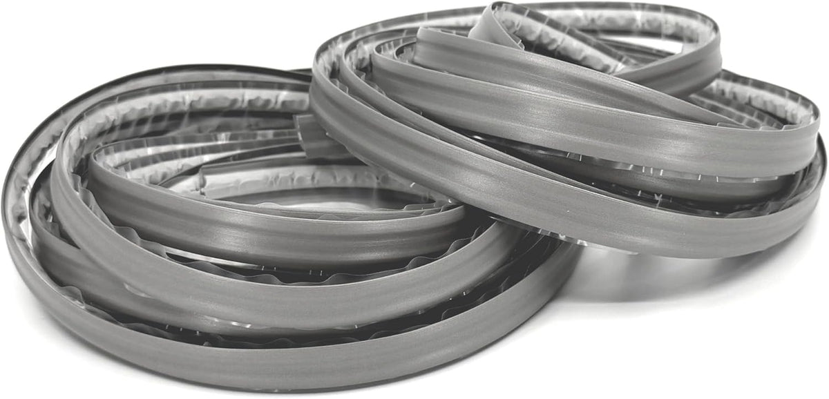 InstaTrim The Original Flexible Trim - 2-Pack of 10ft Grey 1/2" Wide Caulk Tape - Adhesive Trim