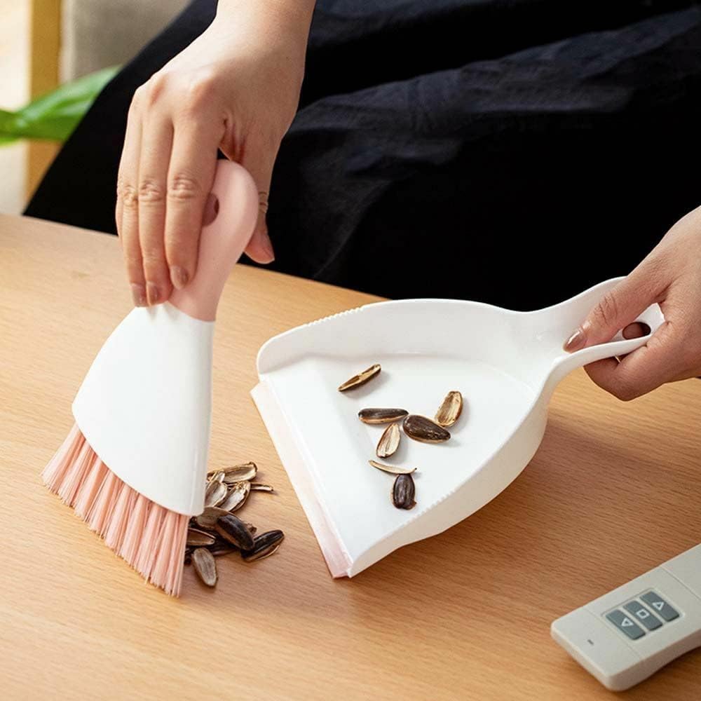 Dust Pan Broom Brush Dustpan - Dustpan and Brush Set, Mini Dust Pans with Brushes, Handheld Broom
