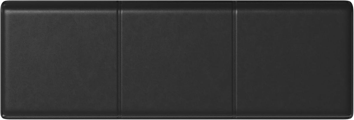 SIMPLIHOME Avalon 54 inch Wide Contemporary Rectangle Extra Large Storage Ottoman Bench in Midnight