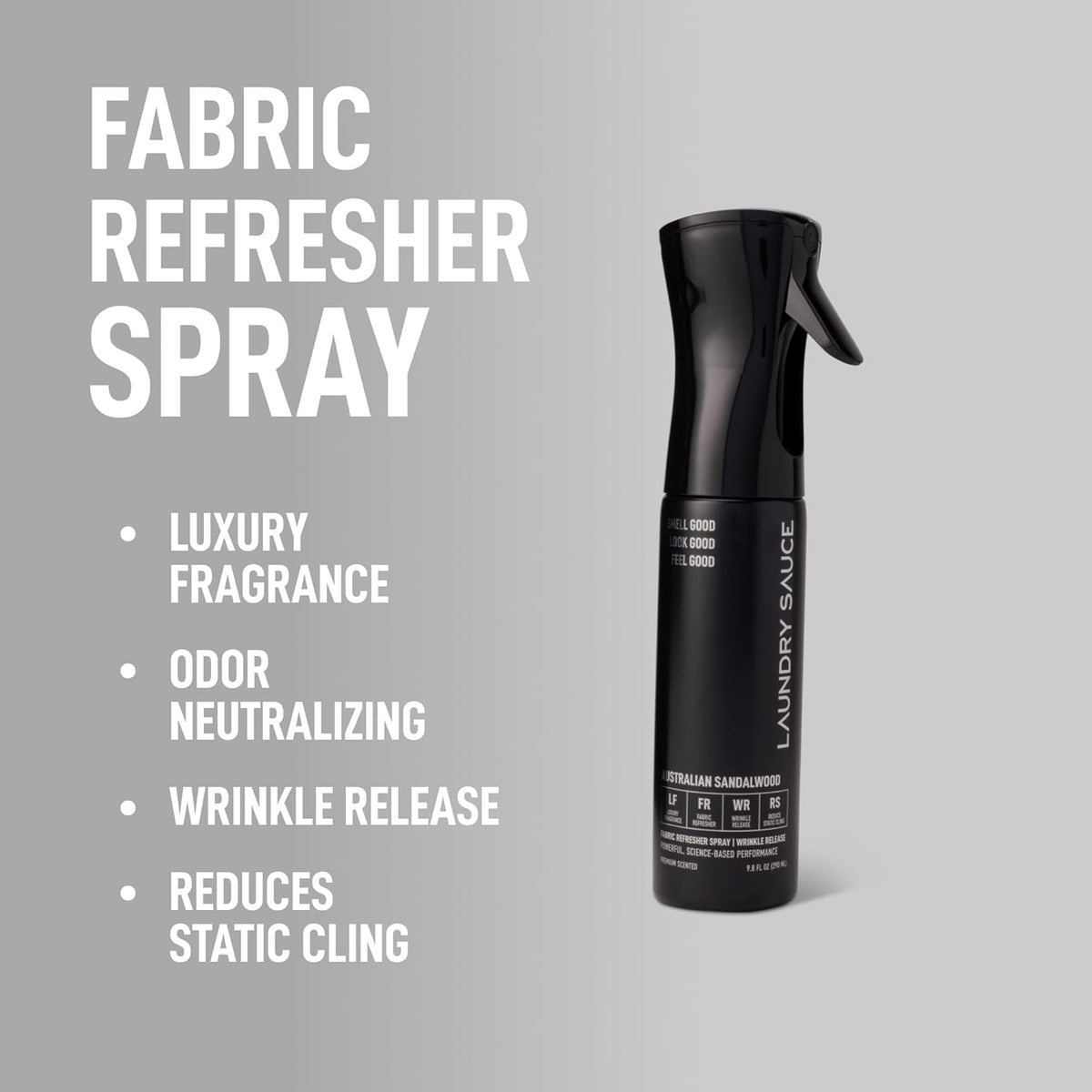 Laundry Sauce Fabric Refresher Spray Australian Sandalwood, Odor-Fighting Fabric Refresher