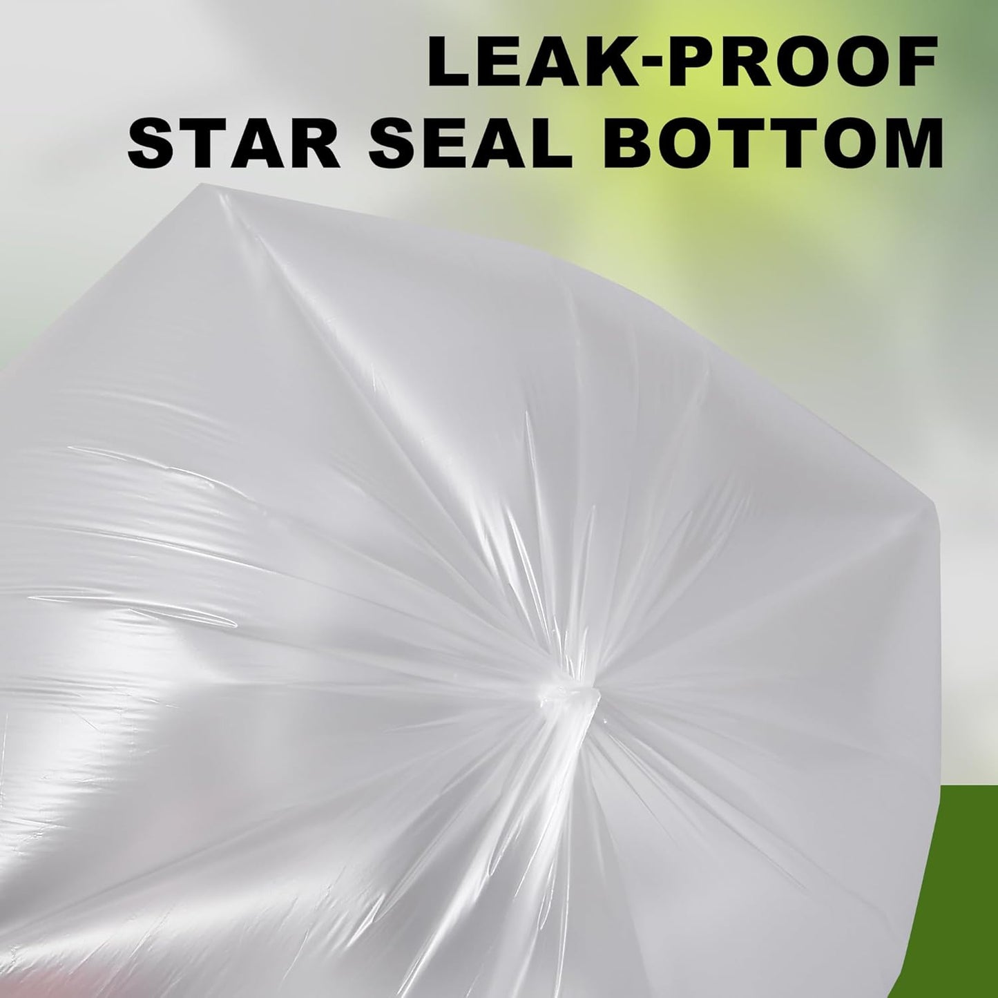 Trash Can Liner - Wholesale 500 Count Garbage Bags on Perforated Roll 33 Gallon Multipurpose for