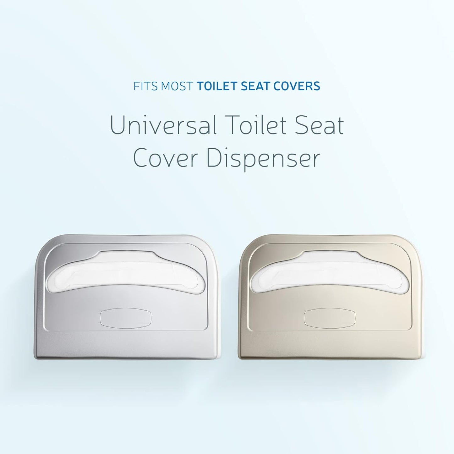 EZbrnd Wall Mount Half-Fold Toilet Seat Cover Dispenser for Commercial/Washroom/Office, Seat Cover