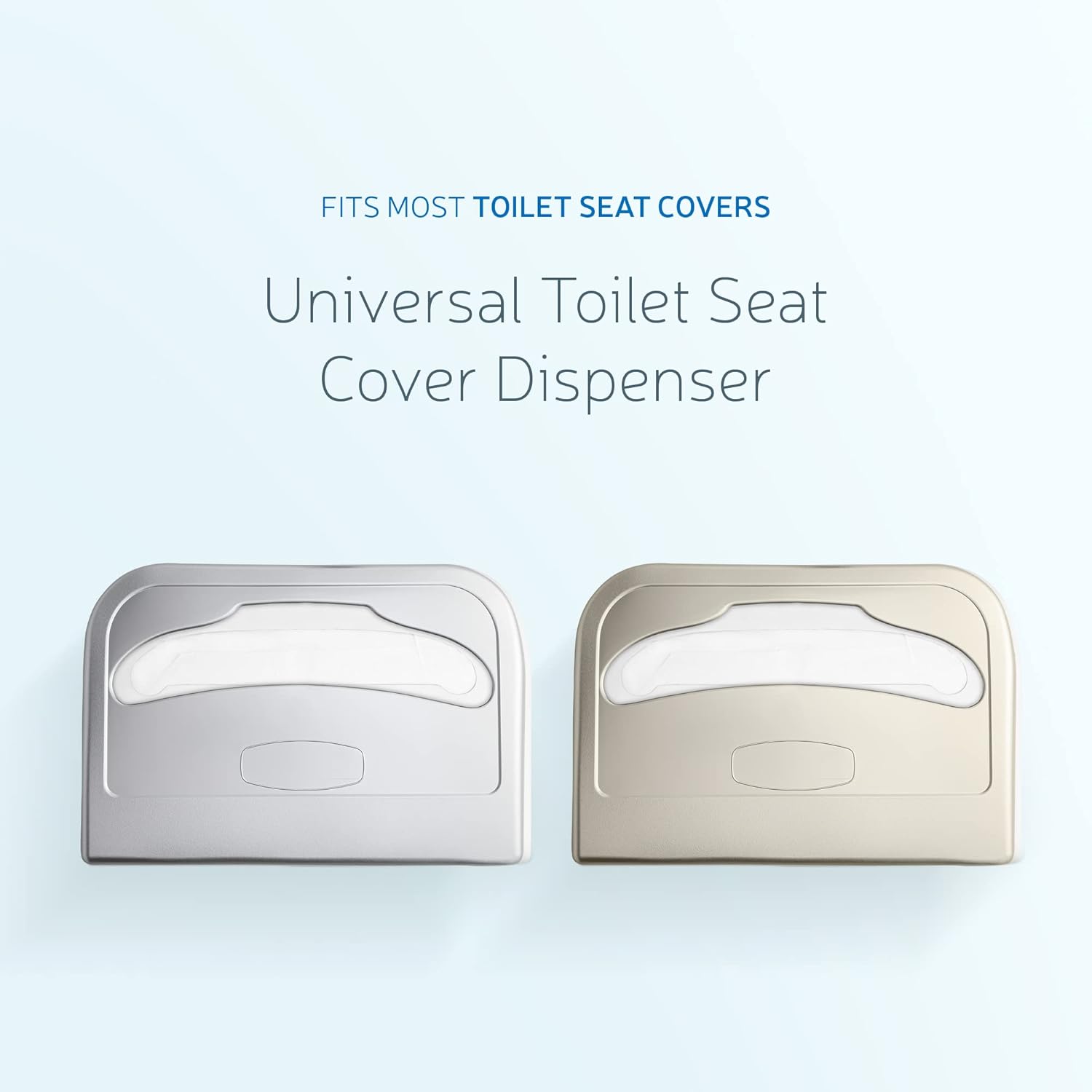 EZbrnd Wall Mount Half-Fold Toilet Seat Cover Dispenser for Commercial/Washroom/Office, Seat Cover
