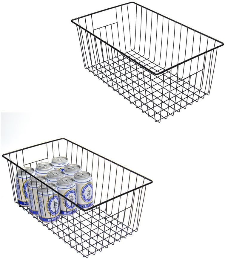 16inch Upright Freezer Organizer Baskets for 13-14,16-21 cu.ft Standup Freezer, Settle freezer