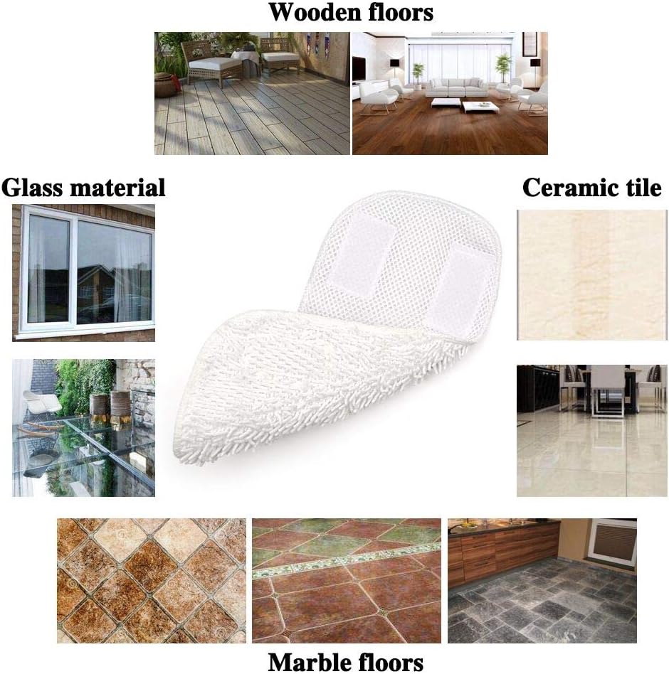 Sienna Luna Replacement Pads Microfiber Mop Pads Fit for Steamer Head SSM-3006 Series Hard Floor