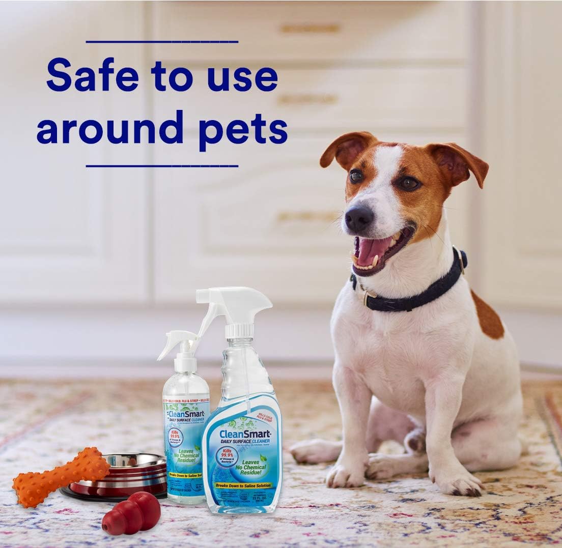 CleanSmart Daily Surface Cleaner and Pet-Safe Disinfectant, Kills 99.9% of Viruses, Bacteria, 23