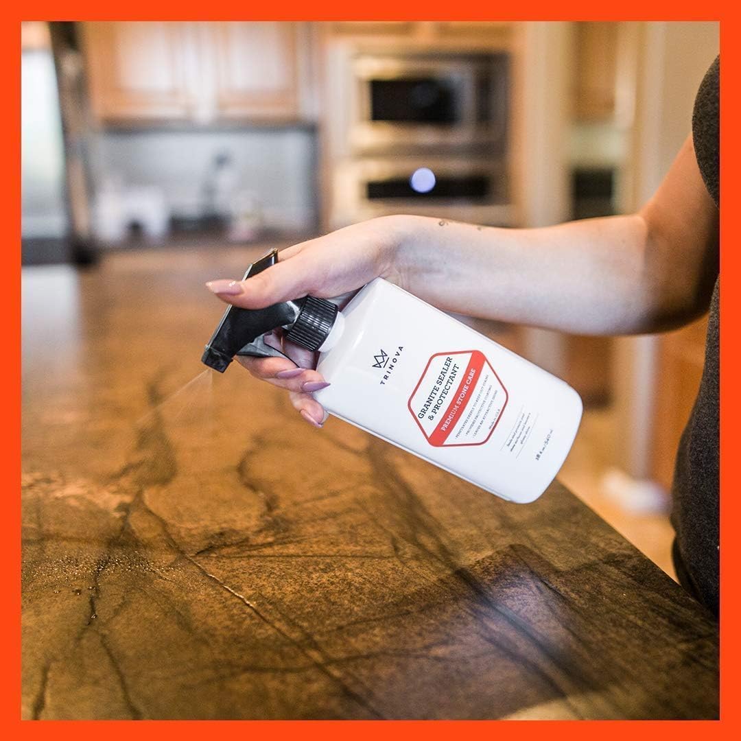 TriNova Granite Sealer & Protectant 18 oz & Gallon Refill Bundle - Guard Your Premium Stone