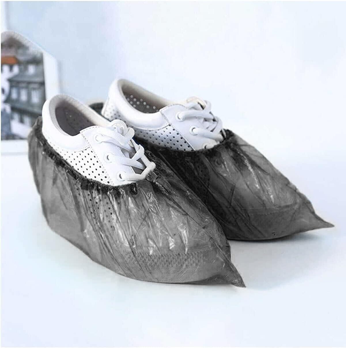 Black shoe covers Disposable 1000 PCS (500 Pair) Premium Waterproof and Recyclable Boot Booties