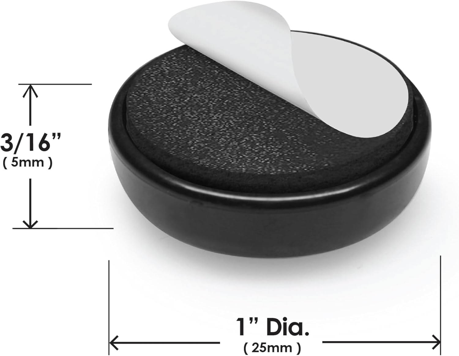 Slipstick GorillaGlides Kitchen Appliance Sliders (16 x 1” Round Glides) Self Adhesive Countertop