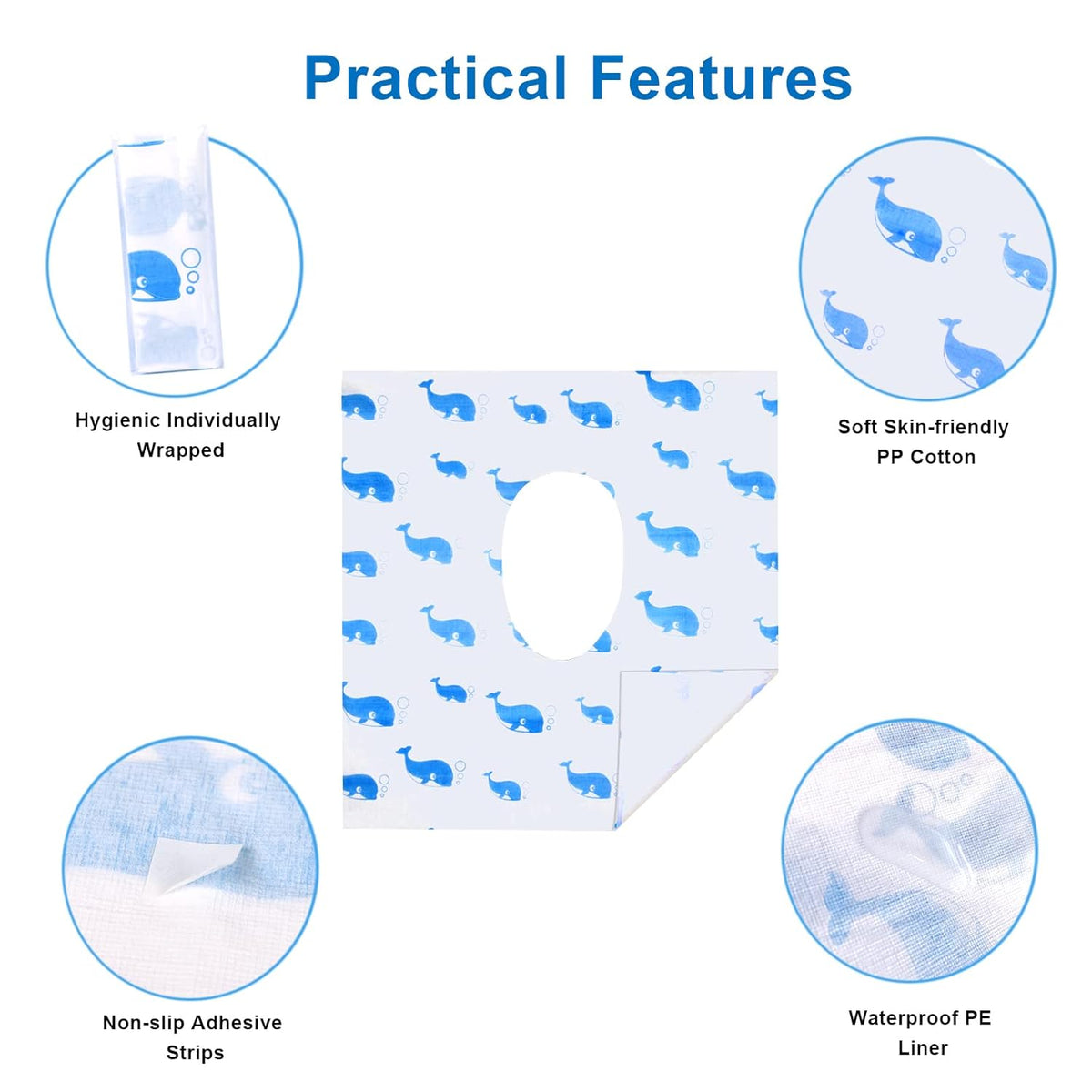 41 Pack Toilet Seat Covers Disposable, Extra Large Disposable Toilet Seat Covers for Adults
