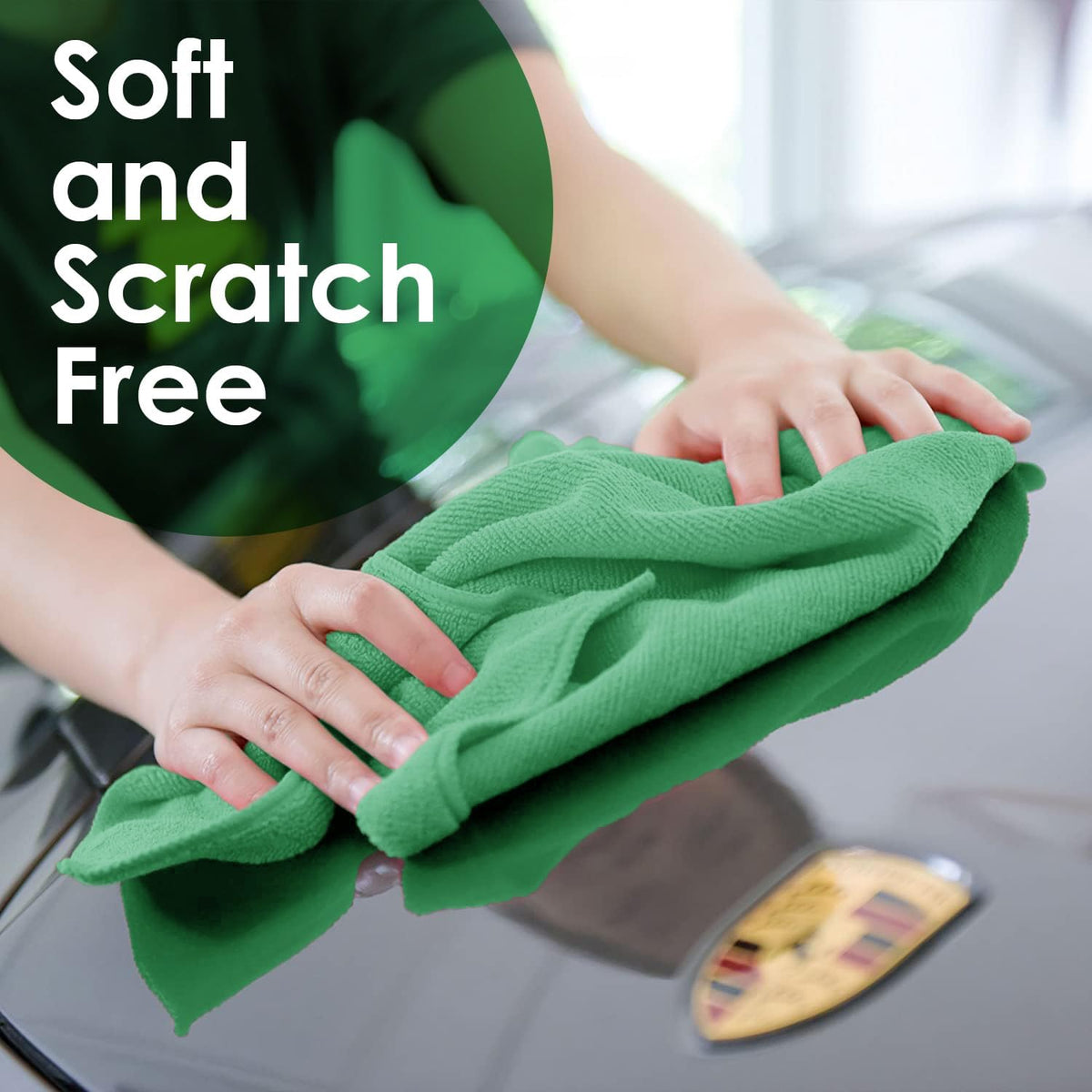 Avalon Towels Microfiber Absorbent Bar Towels, Rags for House Cleaning, Lint Free, Reusable and
