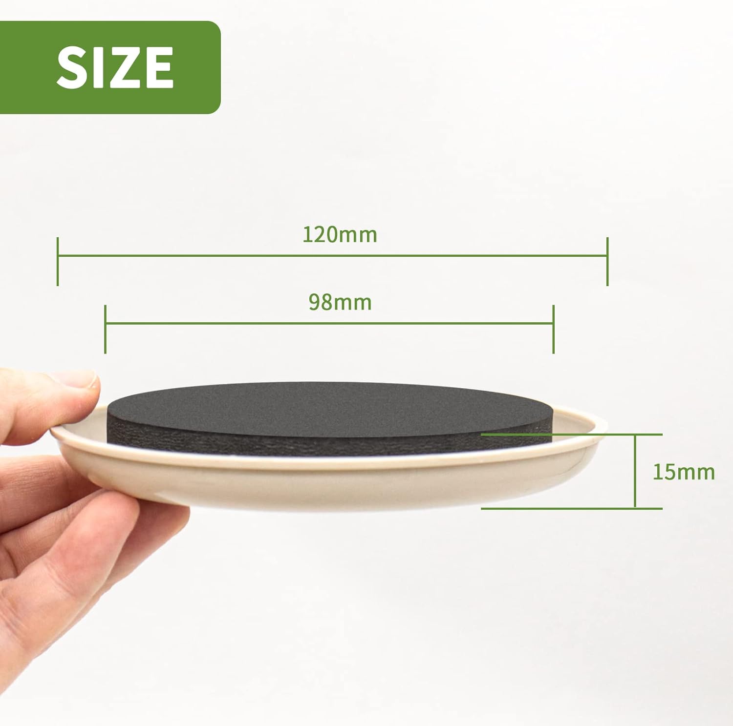 Furniture Sliders for Carpet 8 PCS - 4 3/4 inch Furniture Moving Slider Chair Legs Floors