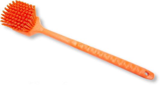SPARTA 40501EC24 Plastic Large Scrub Brush, Kitchen Brush, Utility Brush With Long Handle For