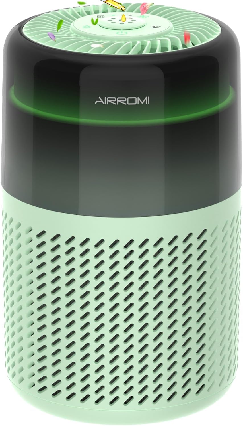 AIRROMI Air Purifier for Bedroom Home,HEPA Filter,Covers Upto 549 Ft²,Quiet 360°intake Air Cleaner