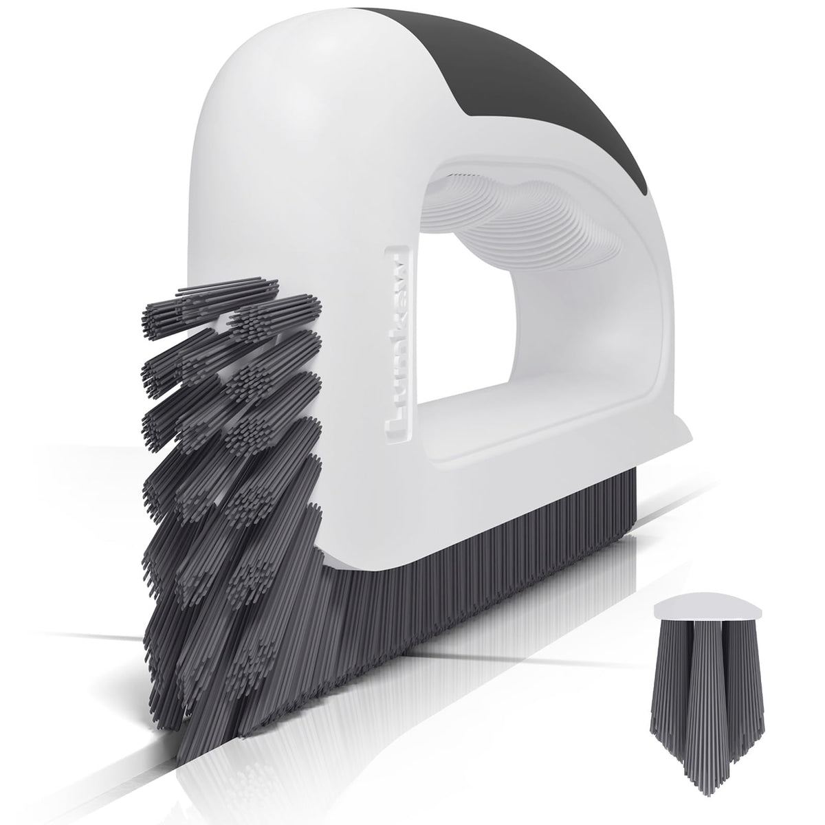 Lumkew Grout Cleaning Brush, V Shape Stiff Grout Cleaner Brush for Floors Tile Grout Scrubber