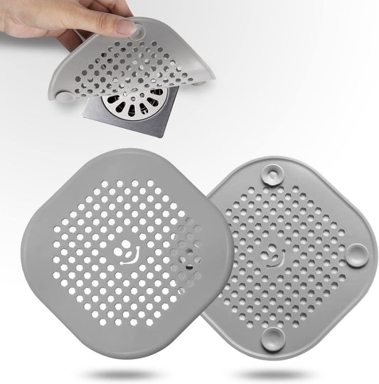 2 Pack Drain Hair Catcher Silicone Bathroom Accessories Shower Drain Protector Sink Drain Strainer