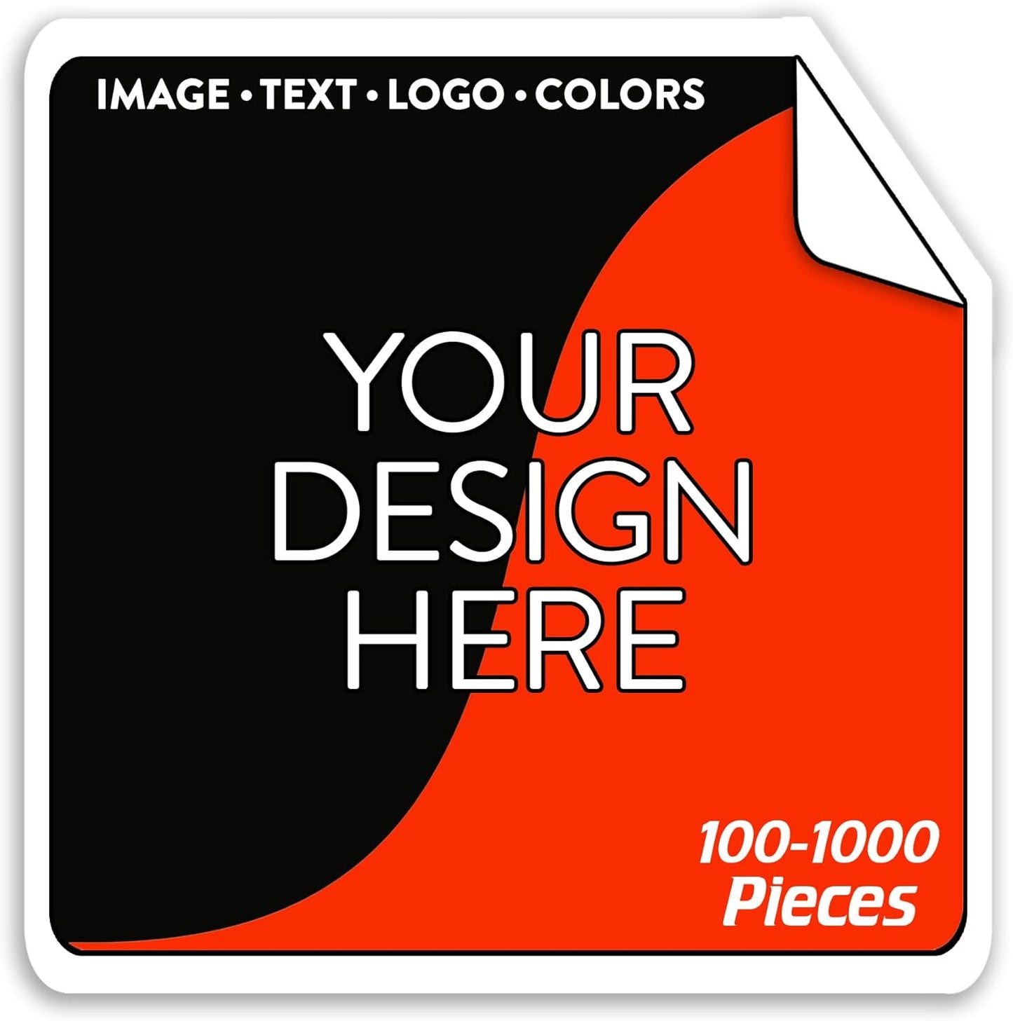 5-1000 Custom Vinyl Stickers - Upload Your own Image, Text, Design, Logo - Personalized Logo Labels