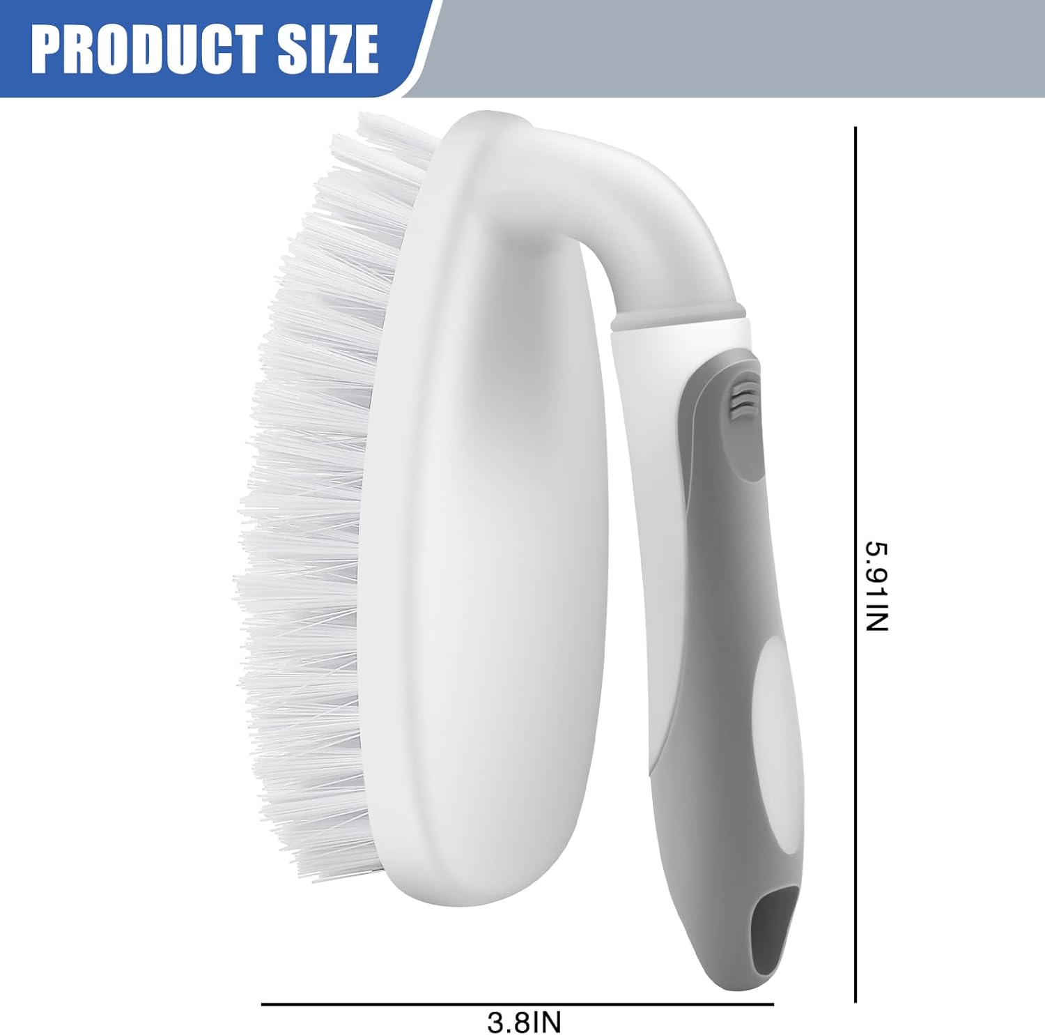 Scrub Brushes for Cleaning Bathtub Scrubber Heavy Duty Scrub Brush with Handle Stiff Bristle