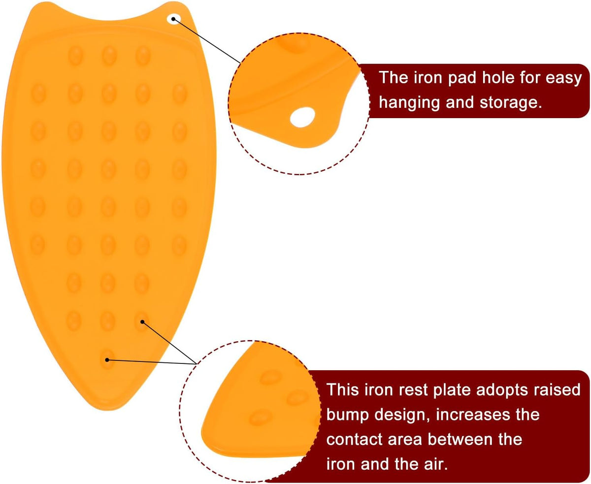 HARFINGTON Silicone Iron Rest Pad, Multipurpose Iron Hot Resistant Mat Iron Rest Plate for Ironing