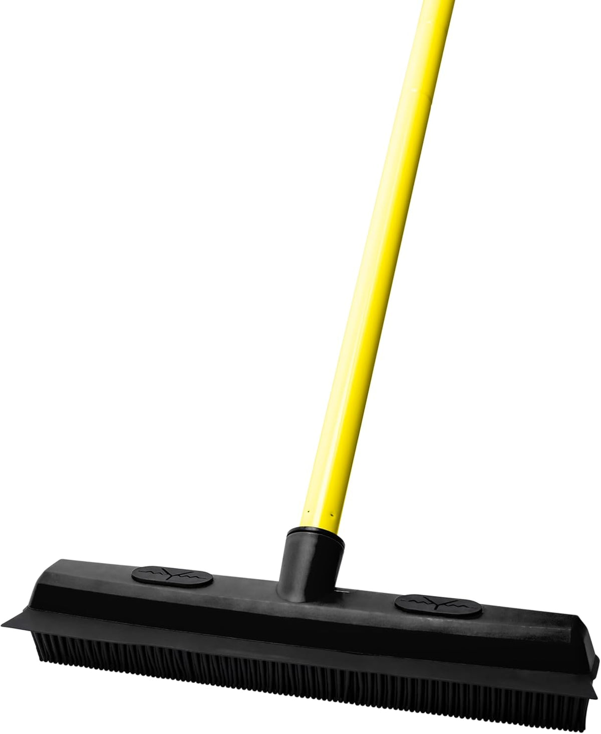 FURemover Sweep Pet Hair Rubber Broom with Carpet Rake and Squeegee, Ideal for Tile, Carpet and
