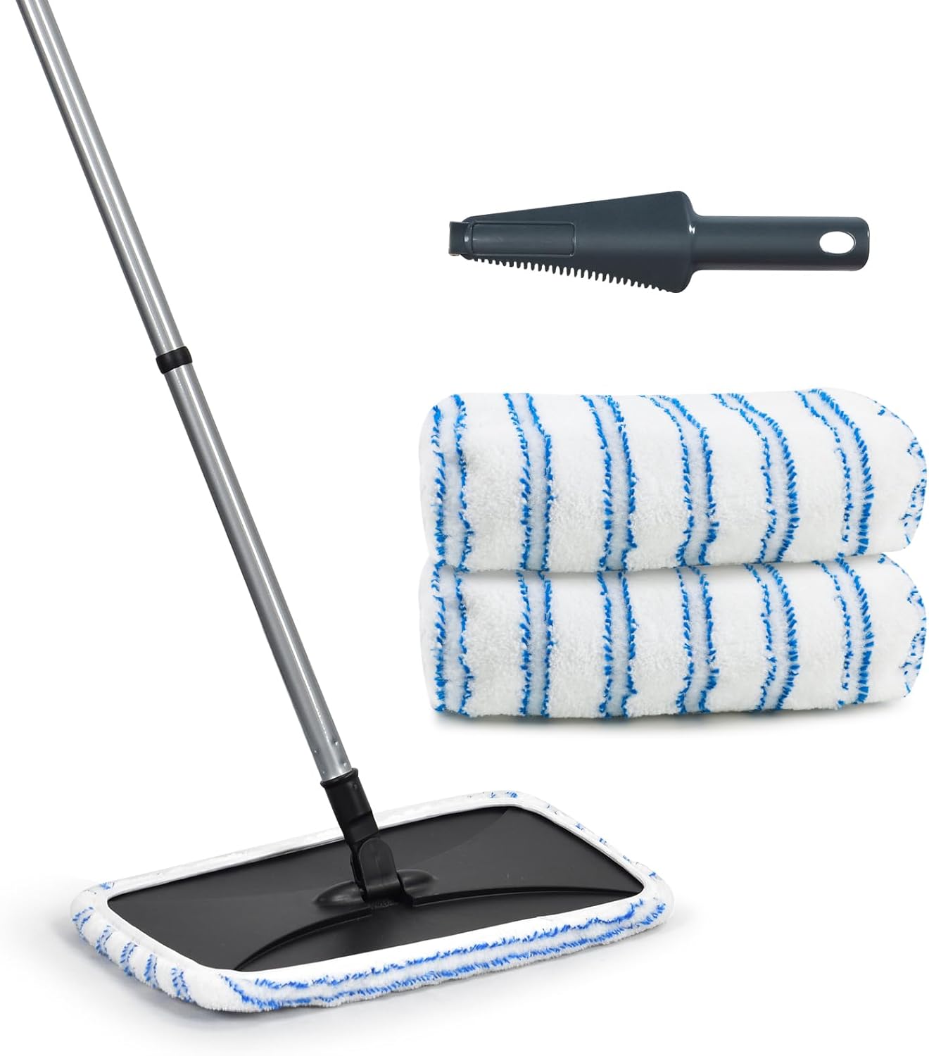 Matthew Microfiber Mop Compatible with Hardwood Floor'N More Microfiber Mop,Reusable&Washable 15x8