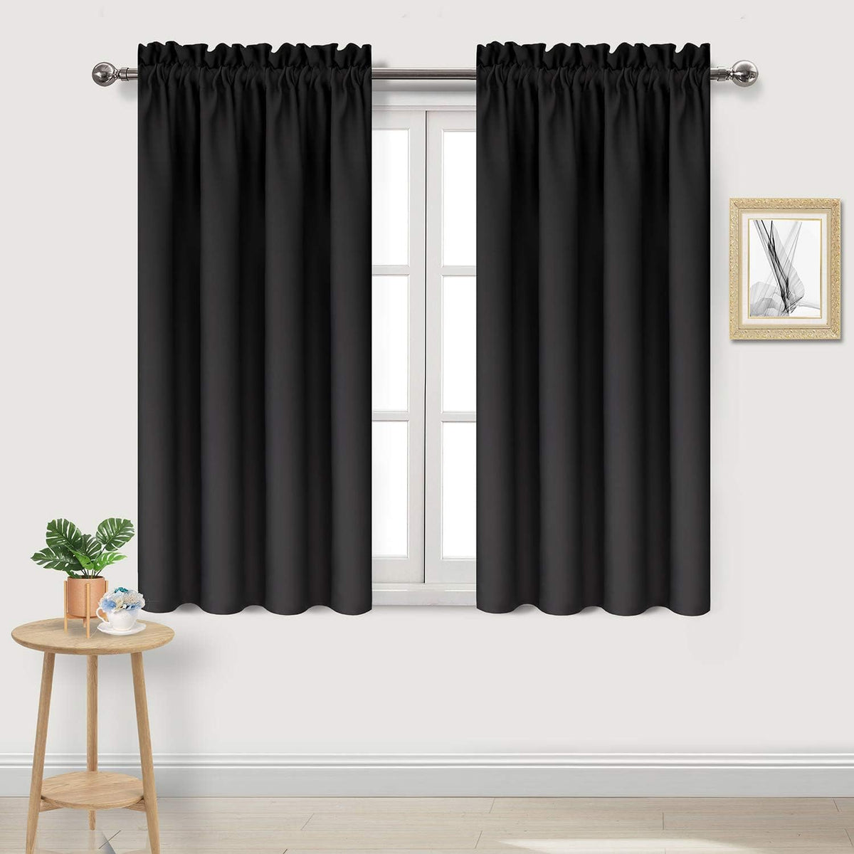 DWCN Blackout Curtains Thermal Insulated Energy Saving Bedroom and Kitchen Curtains Window